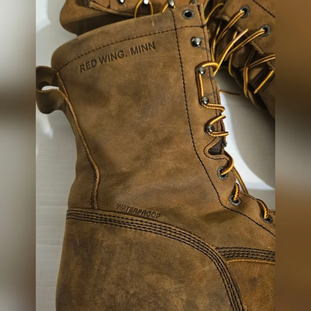 Red Wing 2219 Roughneck Waterproof Insulated Safety Toe Boots Men’s Size 12 Wide